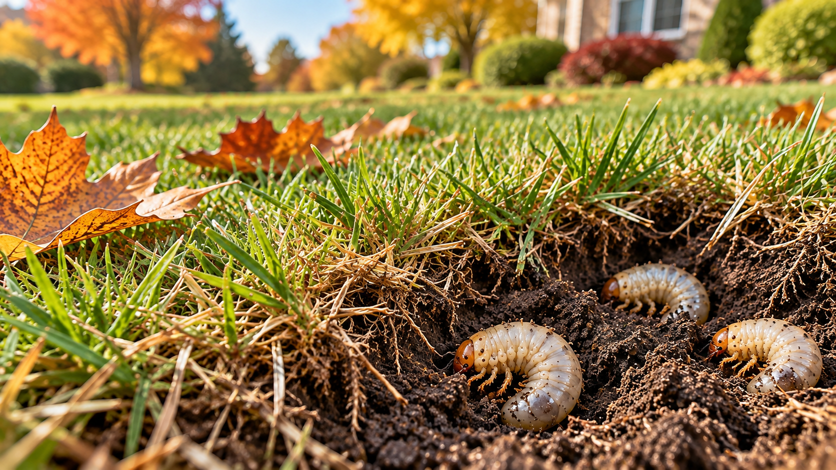 are grubworms active in fall