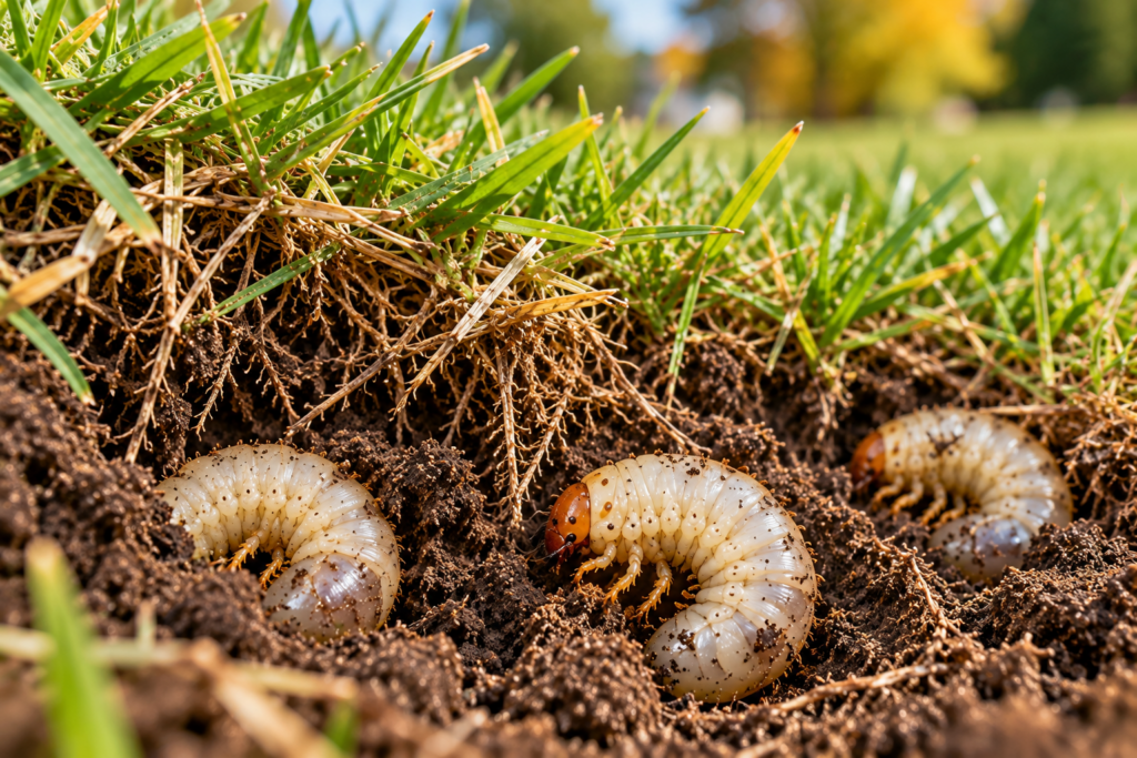 grubs in lawn